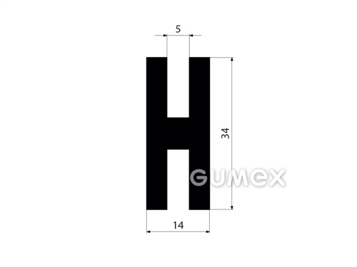 GUMMIPROFILE H-FORM - EPDM